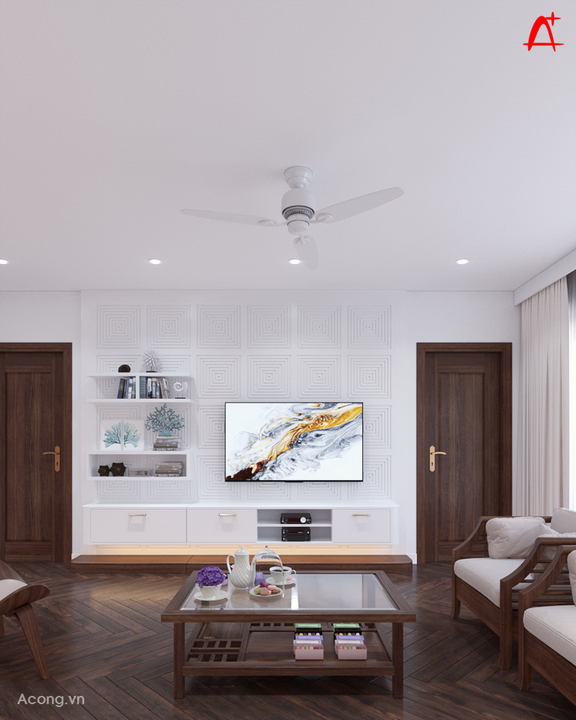 Thiết kế nội thất chung cư Ciputra: phòng khách